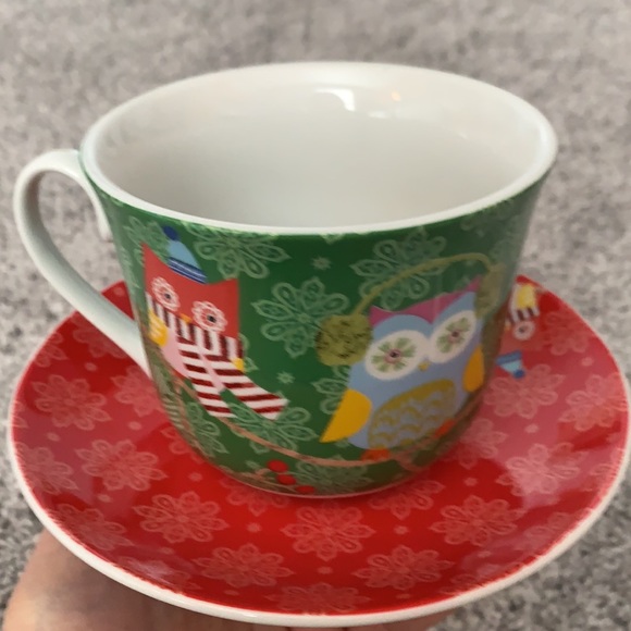 Owls Holiday Collection Tea Cup & Saucer Set - Picture 2 of 13